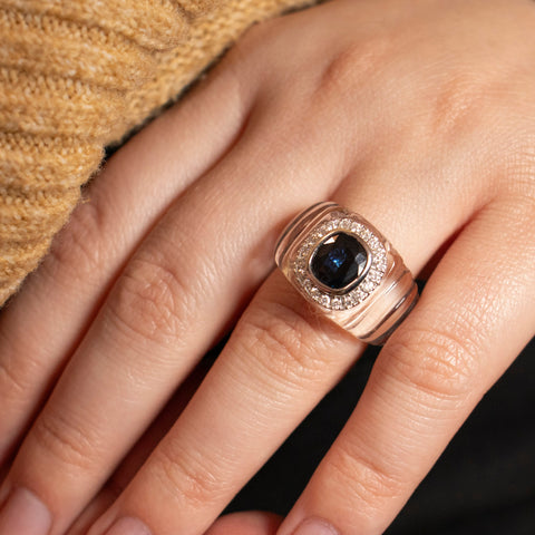 18K white gold engagement ring with 0.50ct diamonds