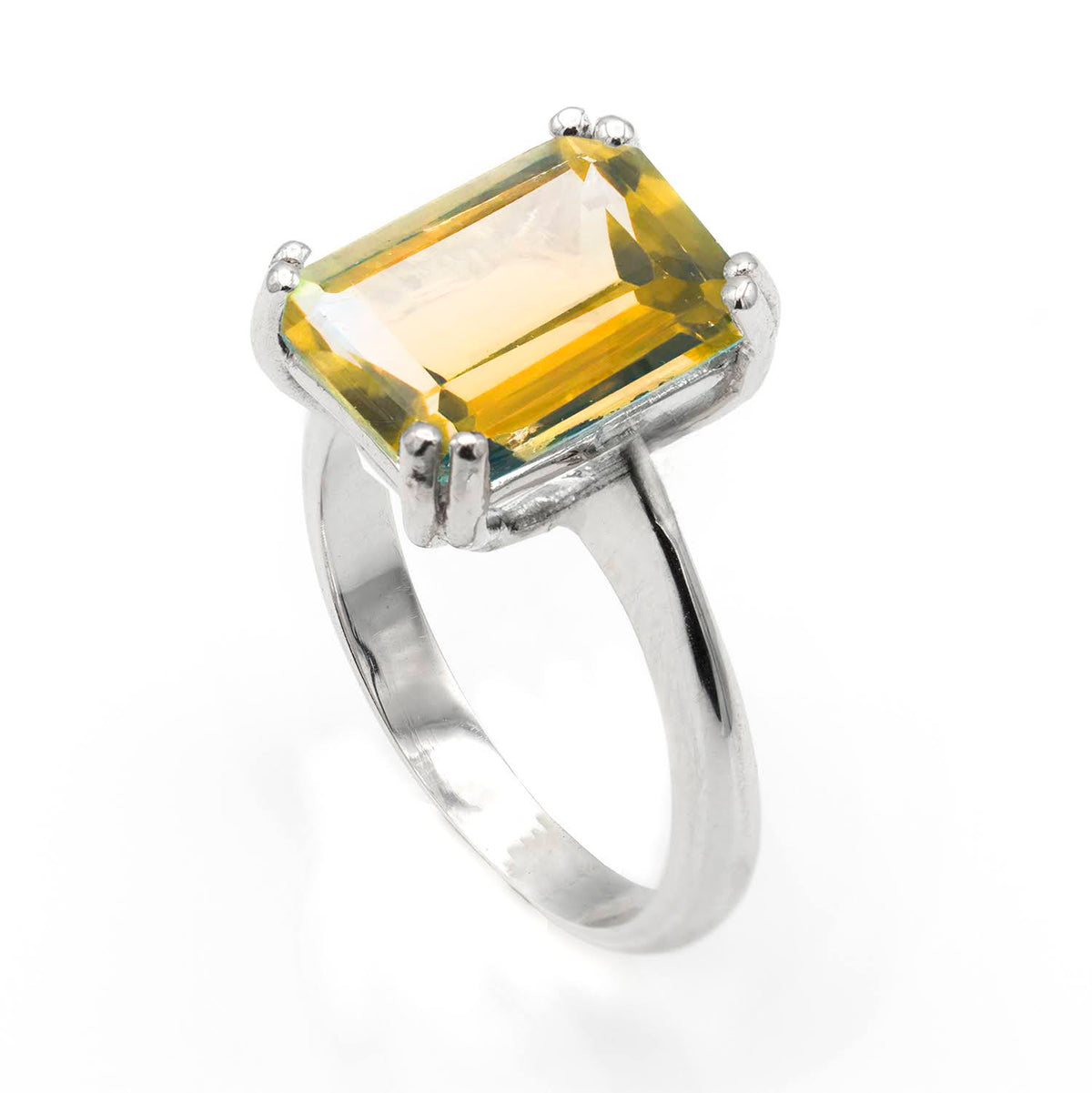 18K white gold engagement ring with 0.50ct diamonds