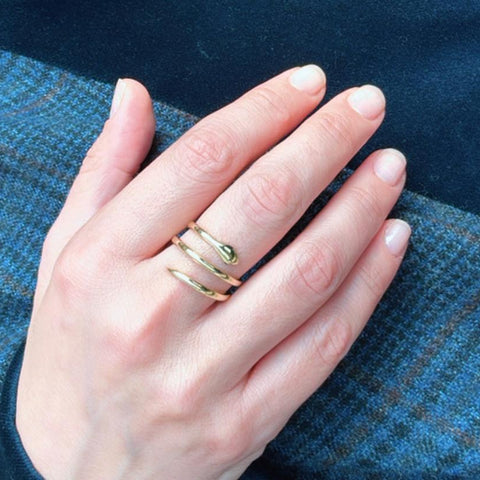 14K yellow gold CubiQue ring