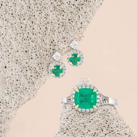 18k gold earrings with 0.26ct diamonds