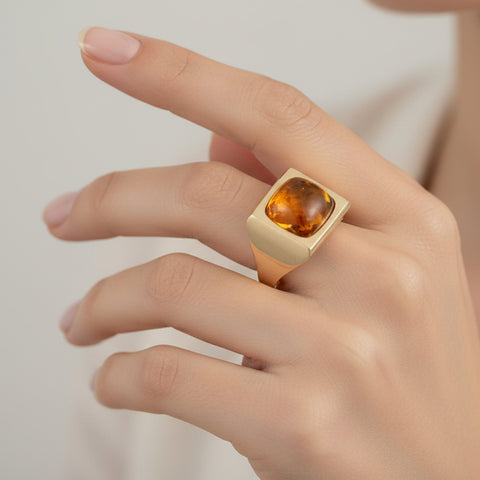 18K rhodium-plated white gold ring paved with black diamonds 0.10ct