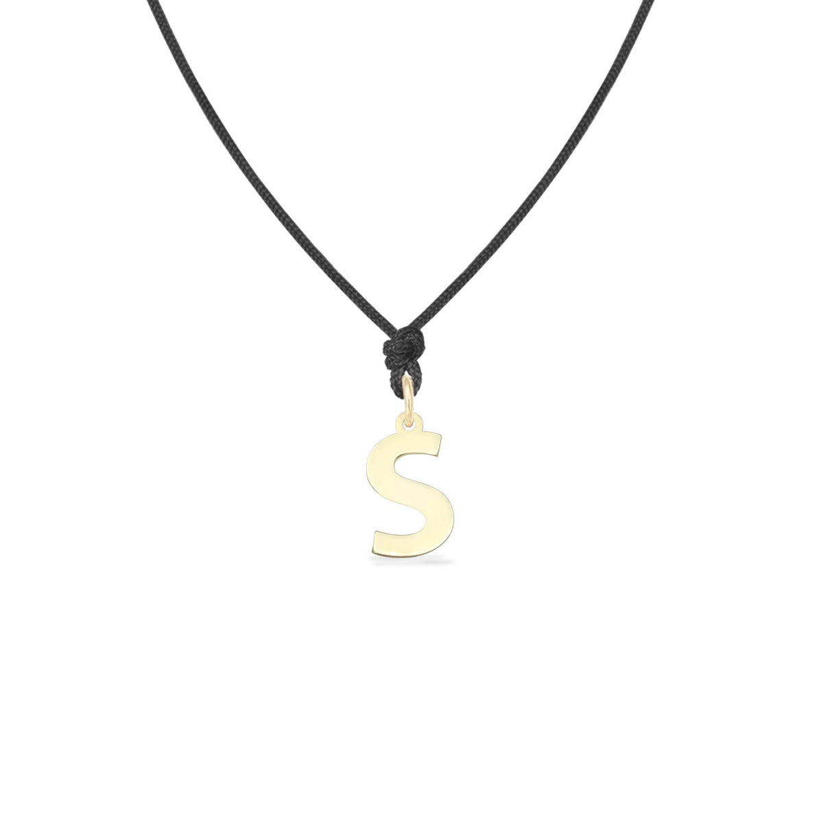 Pandant Litera S aur galben 14K