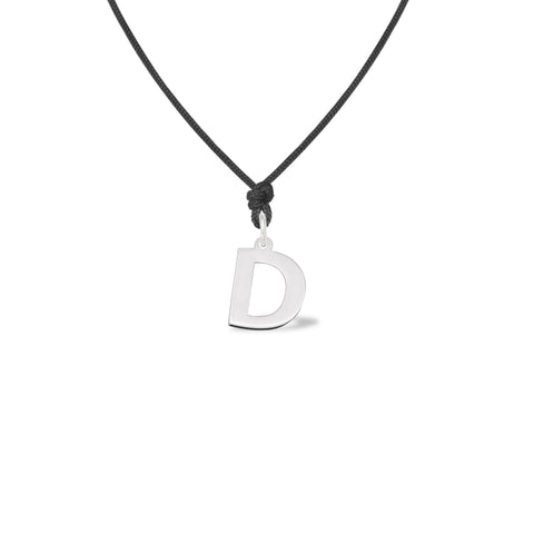 14K yellow gold Letter D pendant