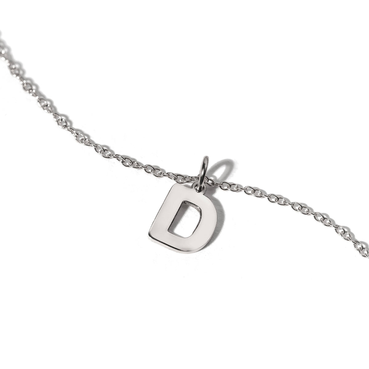 14K yellow gold Letter D pendant
