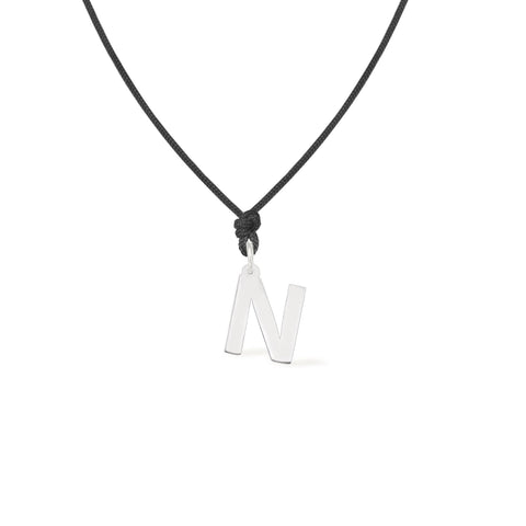 14K yellow gold Letter N pendant
