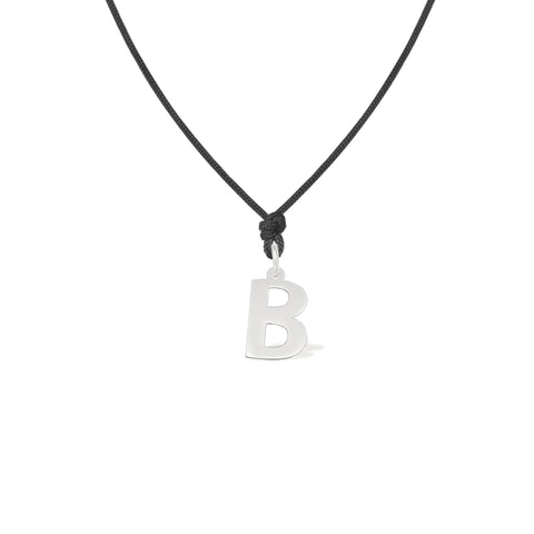 14K yellow gold Letter B pendant