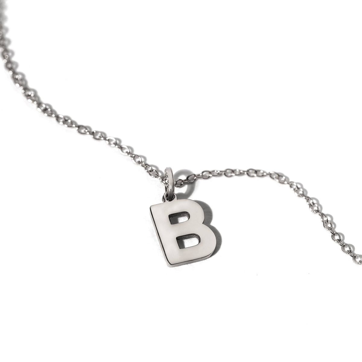 14K yellow gold Letter B pendant