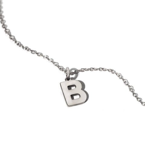 14K yellow gold Letter B pendant