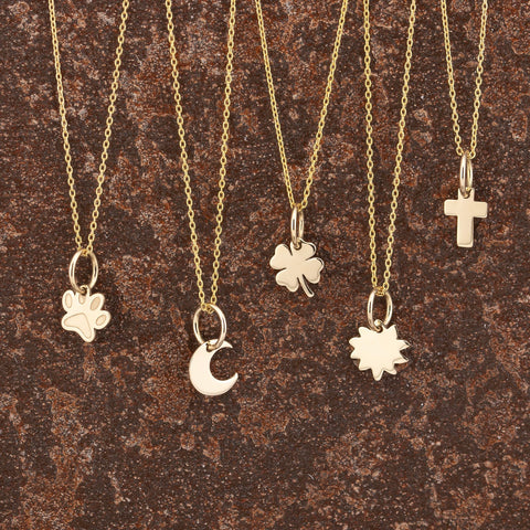 Pandant Luna aur galben 14K