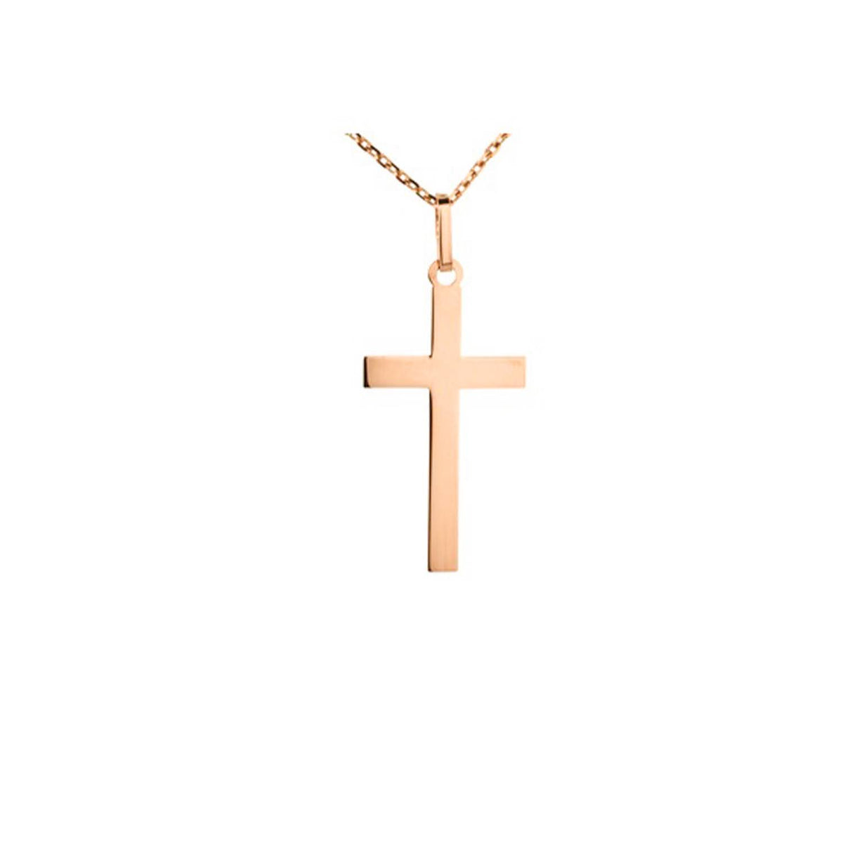 Pandant Cruce aur roz 14K