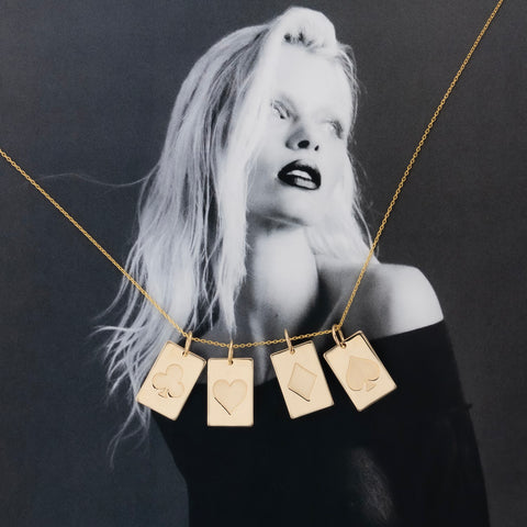 14K yellow gold Snowflake pendant