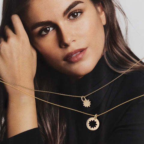 Pandant Soare aur galben 14K