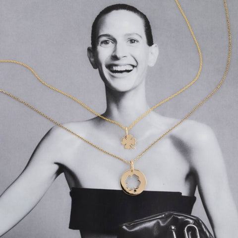 Pandant Trifoi aur galben 14K