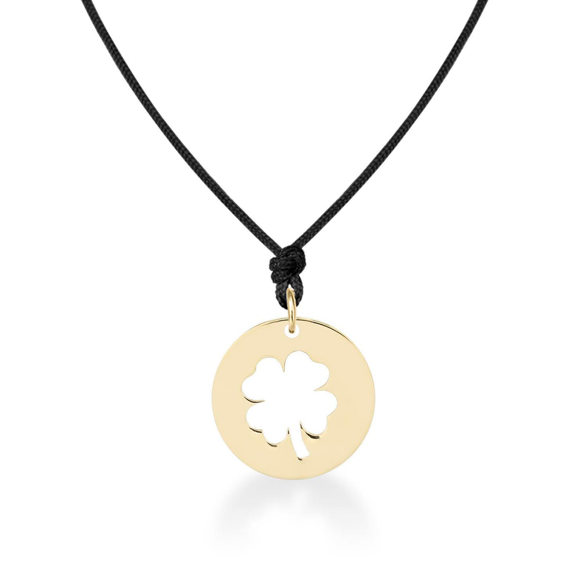 Pandant Banut Trifoi aur galben 14K