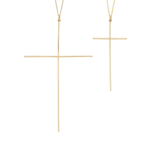 14K yellow gold Cross pendant