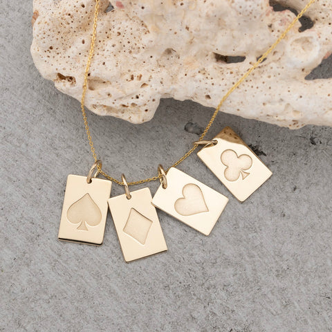 14K yellow gold Snowflake pendant