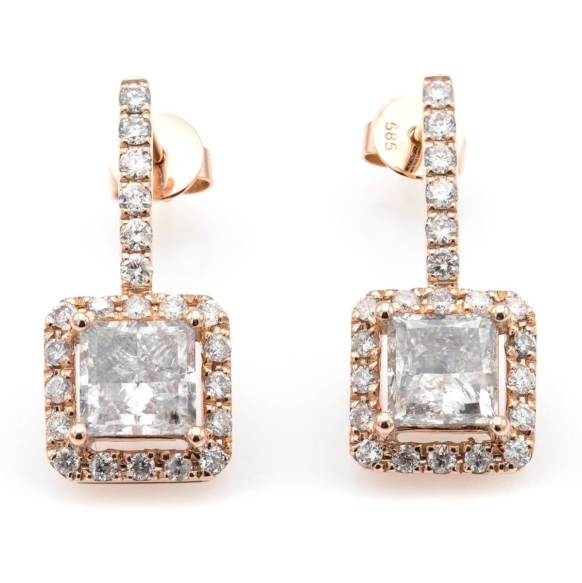 Princess Diamond 2.52ct Earrings – London Collection