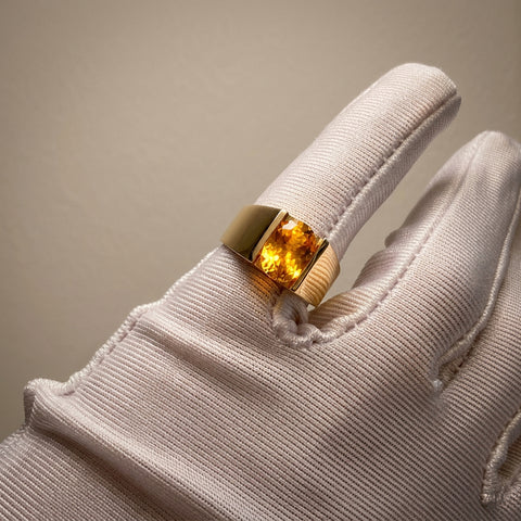 Ravello | Inel cu Citrin Natural Oval Cut 1.67ct, aur galben 18k