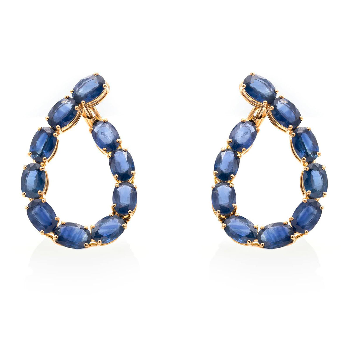Oval Sapphire 10.82ct Earrings – Paris Collection
