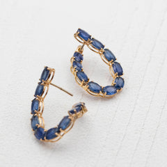 Oval Sapphire 10.82ct Earrings – Paris Collection