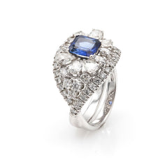 Sapphire 2.35ct and Diamonds 1.33ct Ring –  Milan Collection