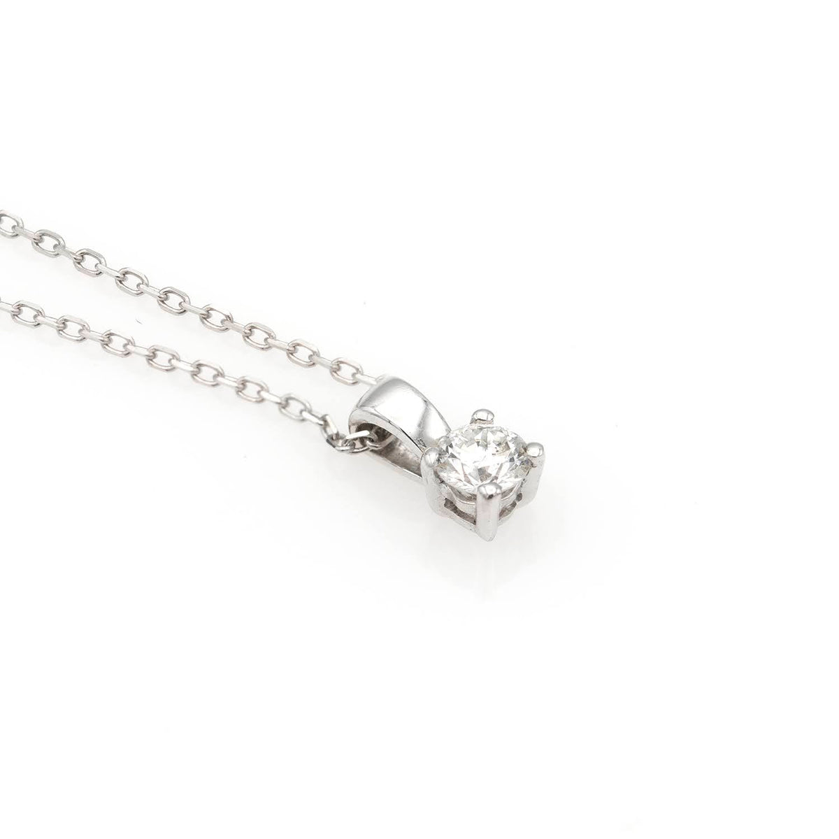 Solitaire 0.30ct Round Brilliant 4 Claw Diamond Pendant –  London Collection