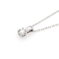 Pandantiv cu diamante rotunde, strălucitoare, cu 4 gheare, 0,20 ct – Colecția London