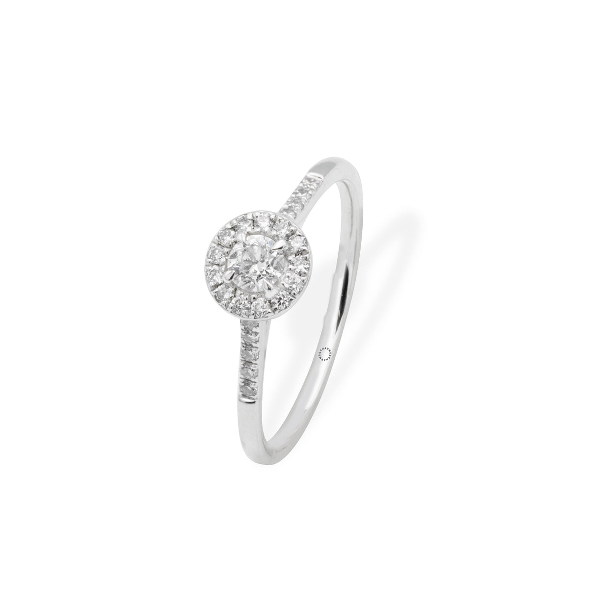 Solitaire Round Diamond 0.37ct Ring  – Milan Collection