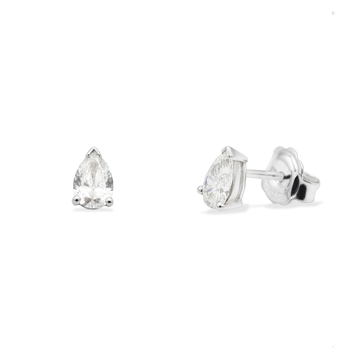 18k gold earrings with 0.26ct diamonds