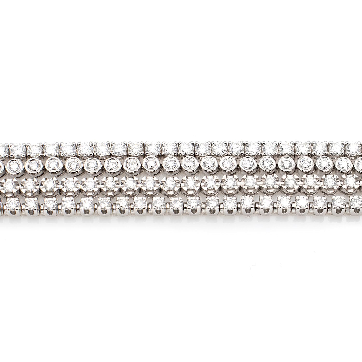 Tennis Bracelet 2.05ct Flexi-Link-Rub-Over – London Collection