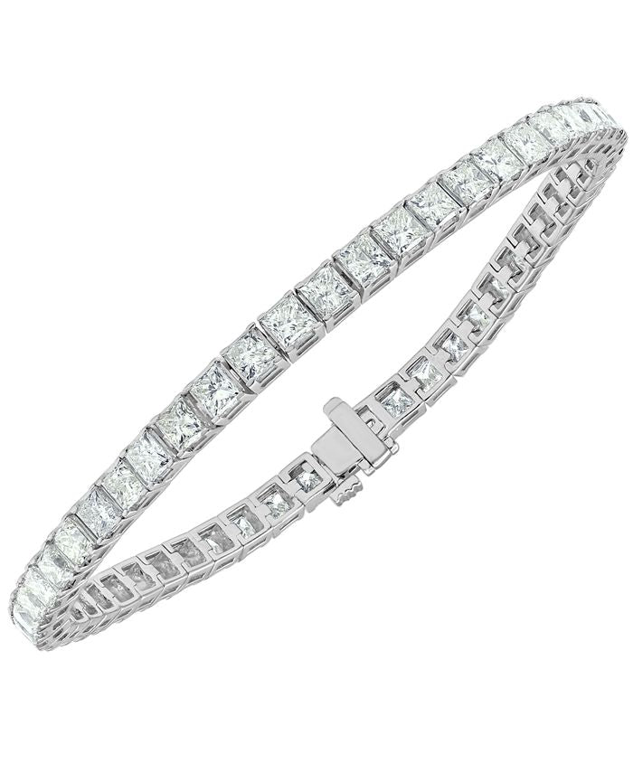 Tennis Princess Cut Diamonds 4.00ct Bracelet – New York Collection