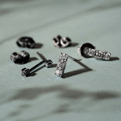 18k gold earrings with 0.26ct diamonds
