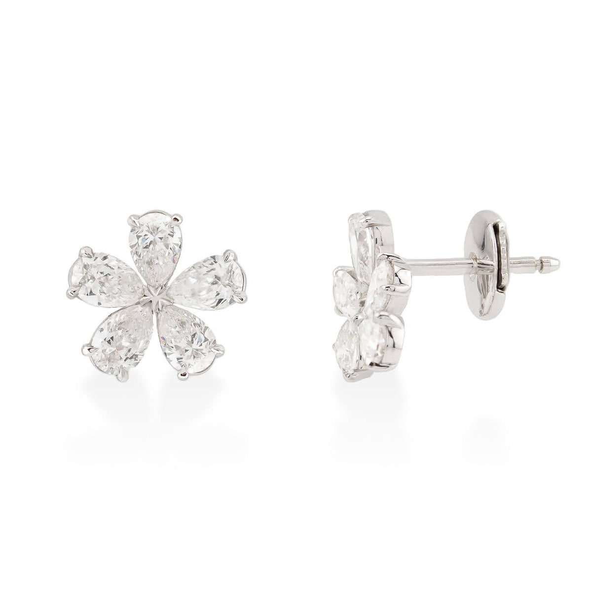 18k gold earrings with 0.26ct diamonds
