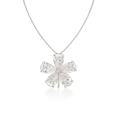 18k yellow gold 3D Star pendant chain with 1.25mm diamonds