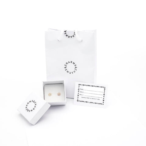 White gold Star earrings with 18K black zircons
