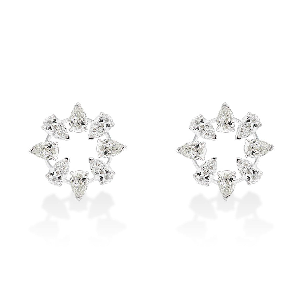 18k gold earrings with 0.26ct diamonds