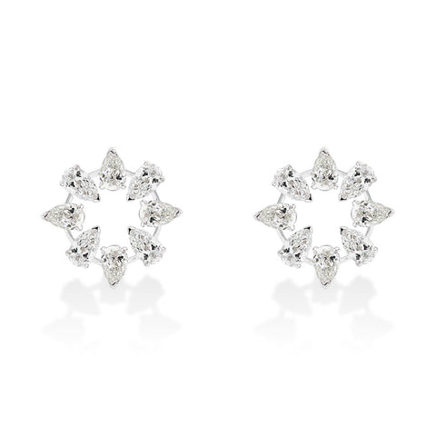 18k gold earrings with 0.26ct diamonds