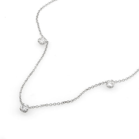 18k yellow gold 3D Star pendant chain with 1.25mm diamonds