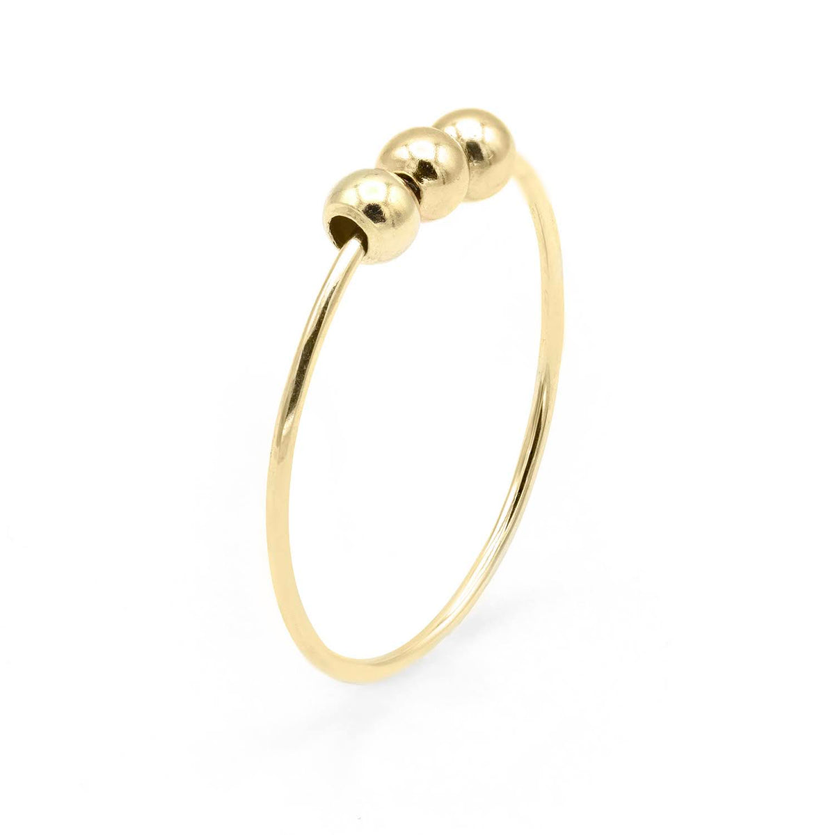 Ring 3 Balls 14K yellow gold