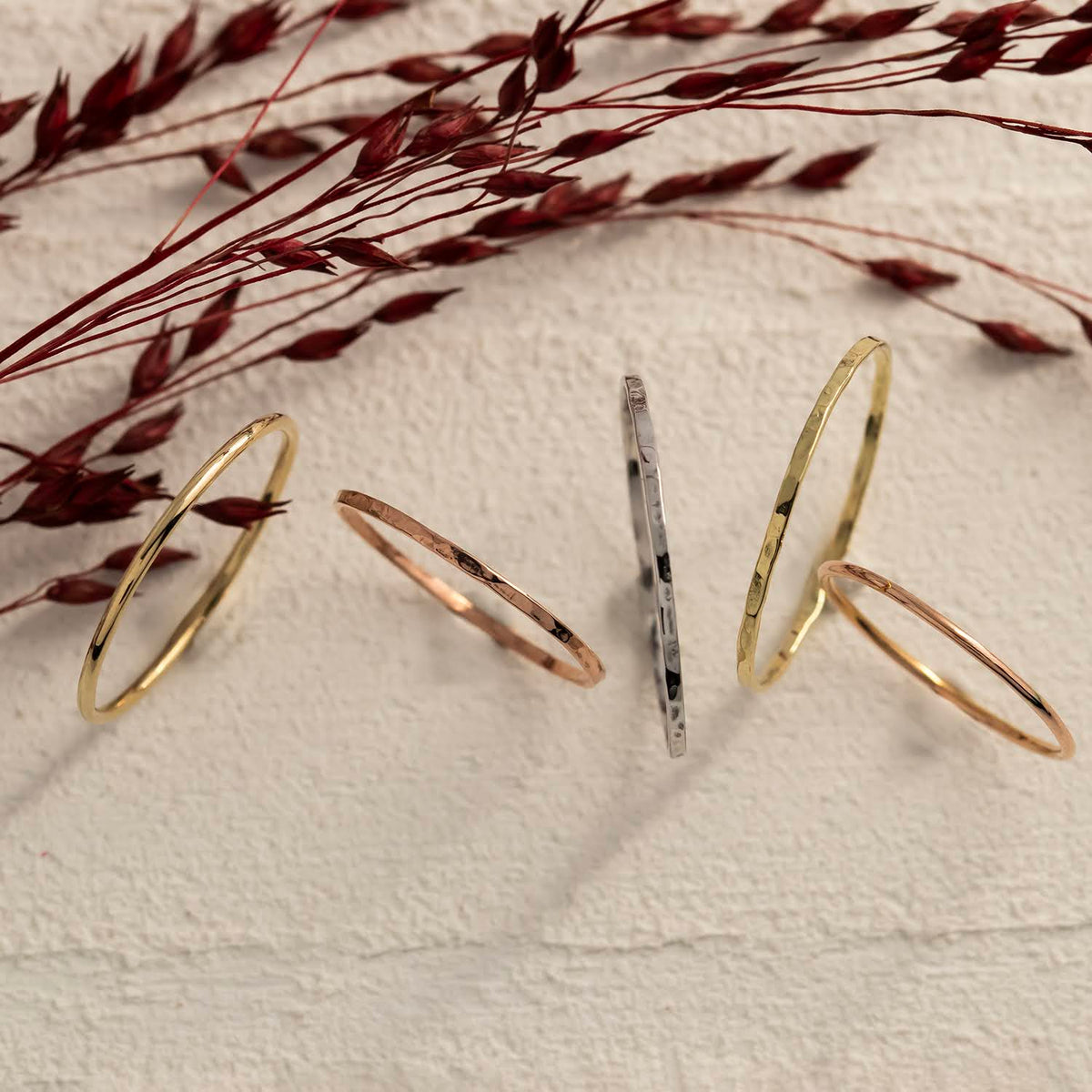 Ese 14K white gold ring