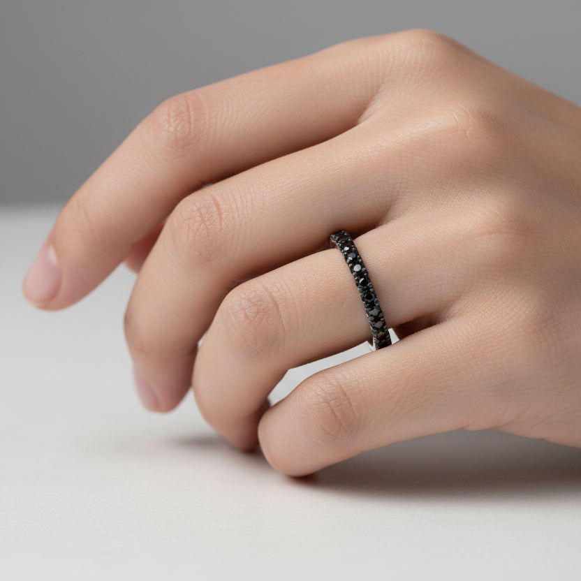 18K white gold engagement ring with morganite and diamonds 0.64ct