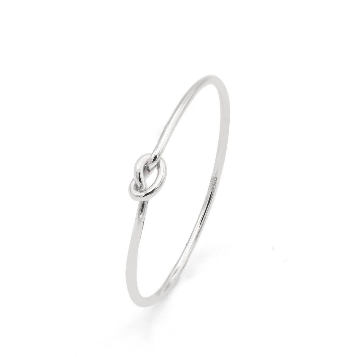 Knot ring 14K white gold
