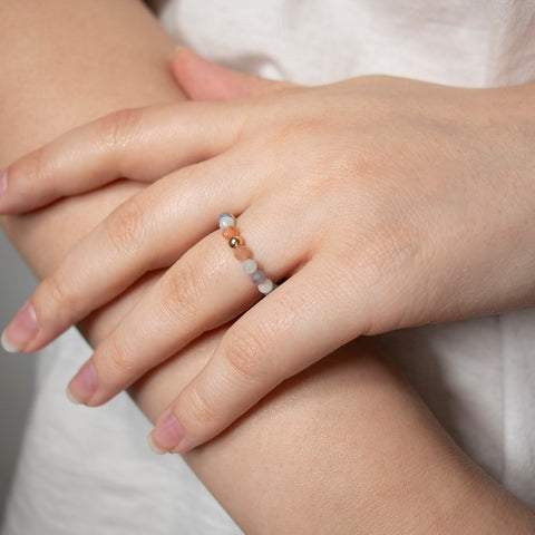 Ring 1 Ball 14K white gold
