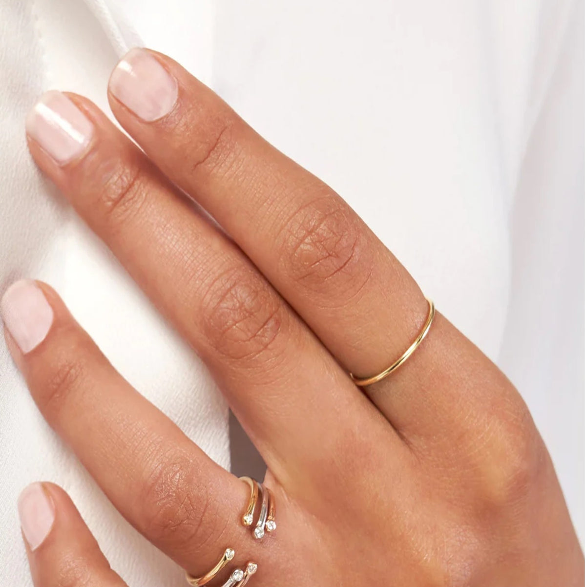 Ese 14K yellow gold ring