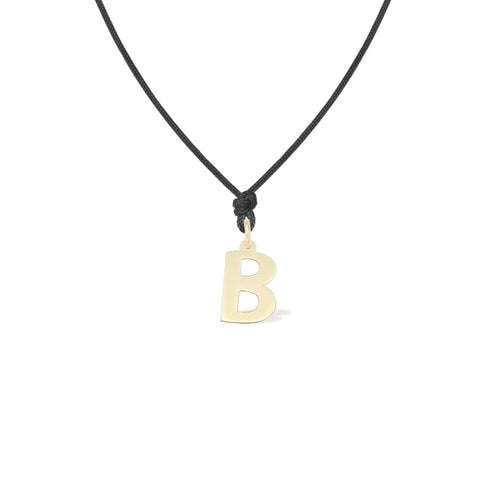 Pandant Litera B aur galben 14K