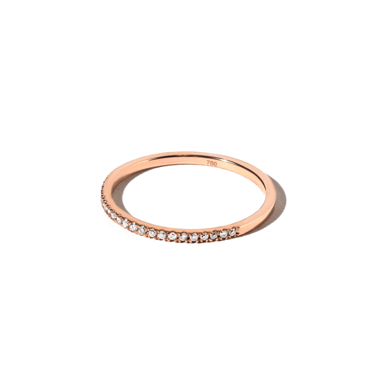 Half Eternity Pink Diamonds 0.15ct Ring – Milan Collection